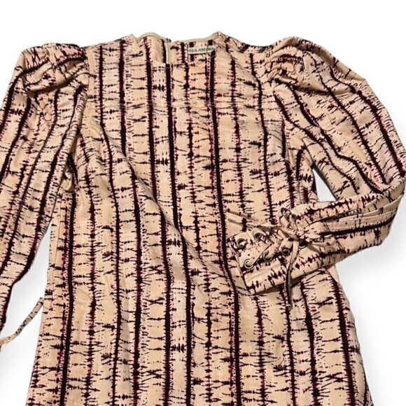 ULLA JOHNSON MANON DRESS Blush Tie Dye, Size 0, Pink, New with tags - Picture 9 of 16